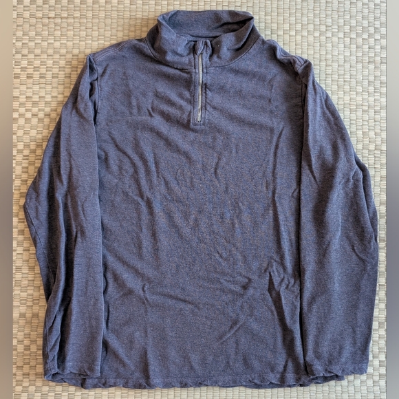 Jungmaven IWEYOU Hemp Merino Wool 1/4 Zip Sweatshirt Gray Men's Size Medium - Picture 1 of 5